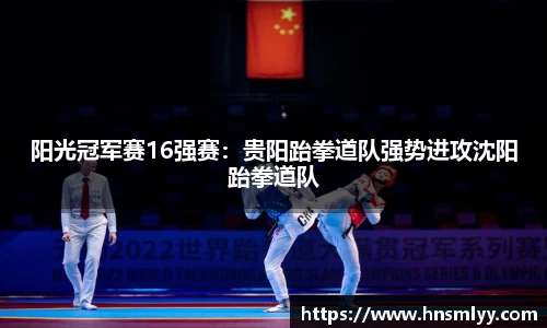 阳光冠军赛16强赛：贵阳跆拳道队强势进攻沈阳跆拳道队